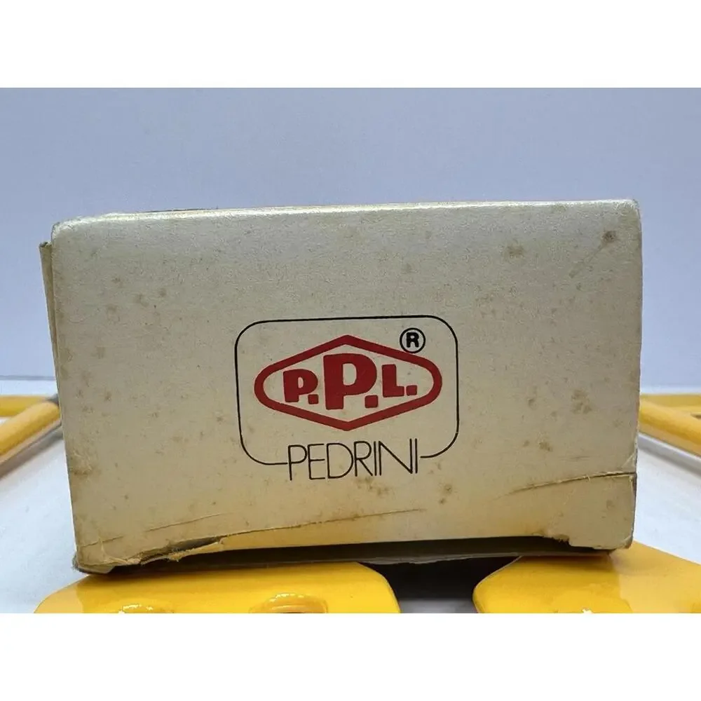 Vintage Rare PPL PEDRINI Yellow Kitchen Utensils Set of 4 Rack Original‎ Box